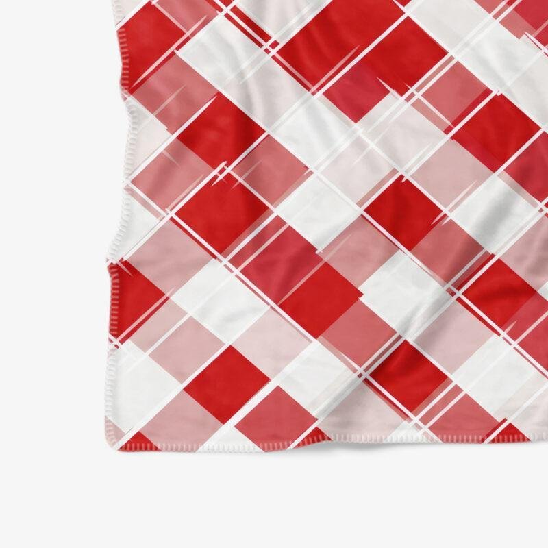 plaid a carreaux rouge detail