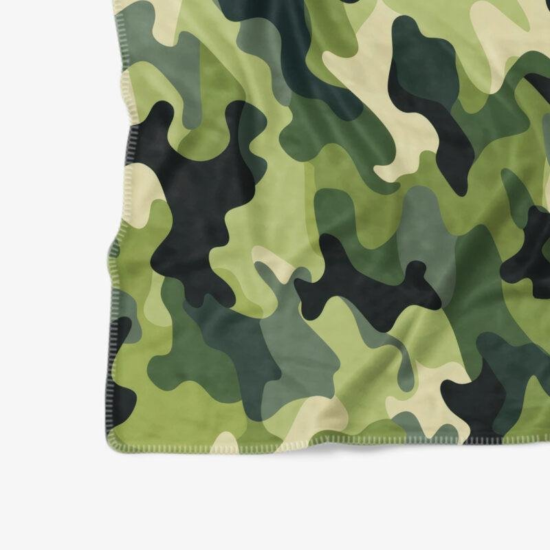 plaid camouflage detail