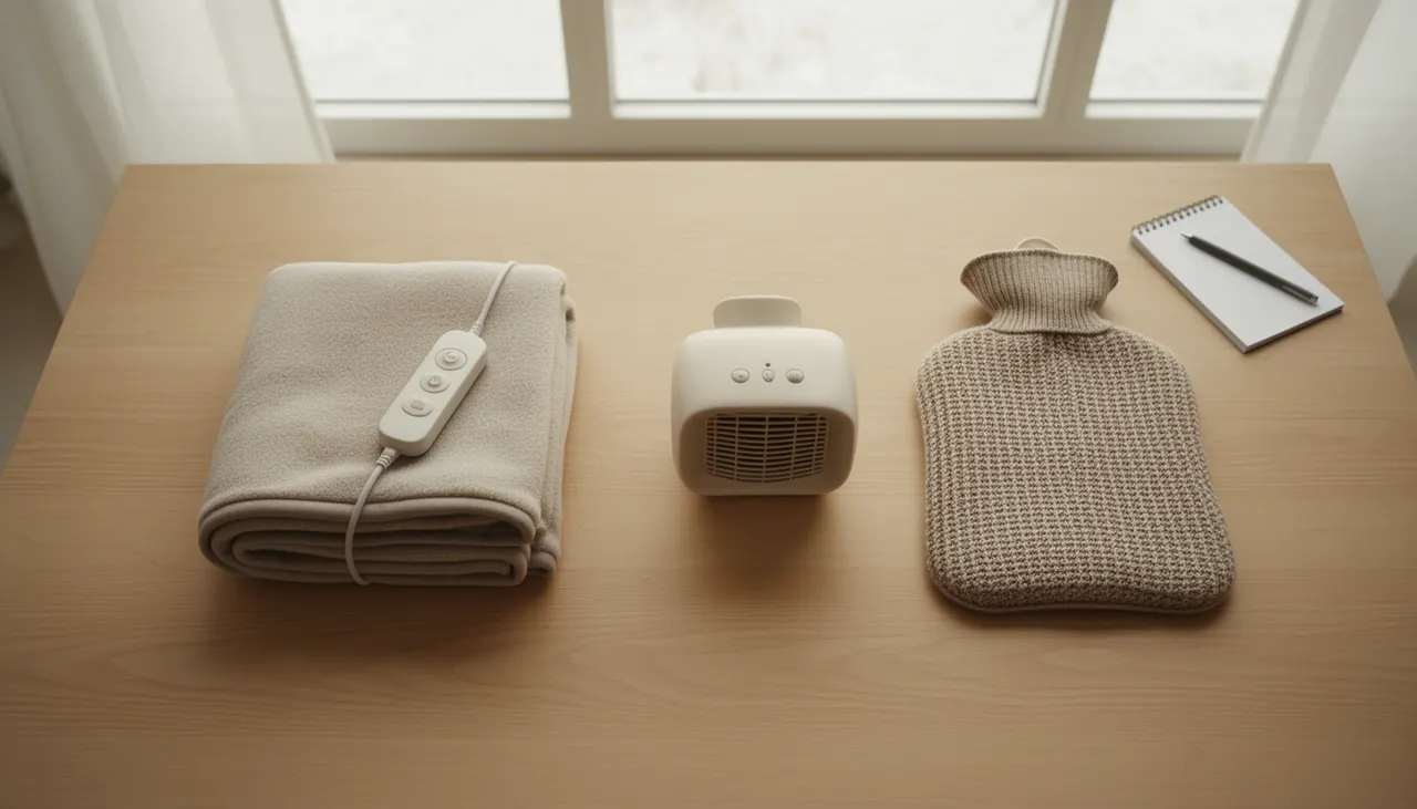 Tableau comparatif consommation plaid chauffant vs radiateur vs bouillotte