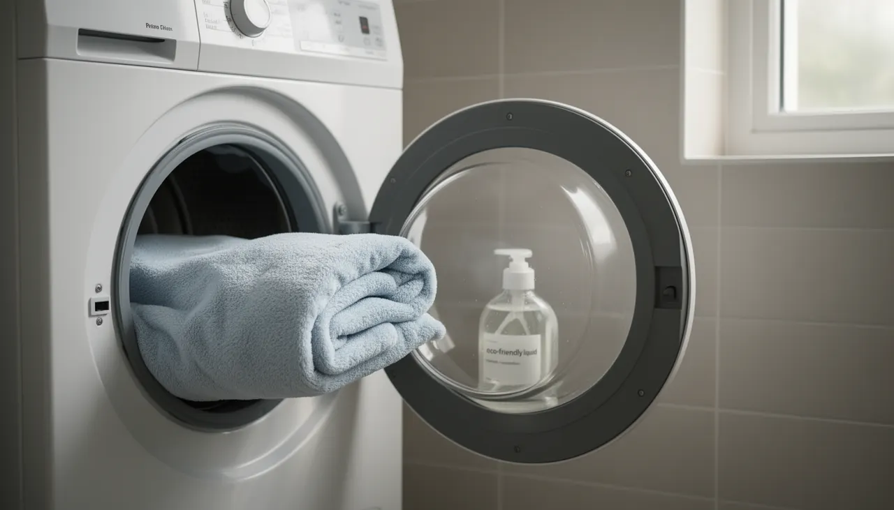 Lavage plaid 60 degrés Machine à charger ouvert avec plaid polaire, lessive écologique
